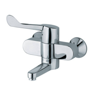 Waschtischarmatur Kludi Medi Care stehend, Chrom, dł. 150 mm, specjalistyczna, Set Ablauf-