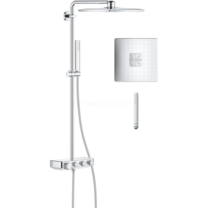 Brausearmatur mit Thermostat, DN 15 mit Set, Grohe Precision Flow - Chrom