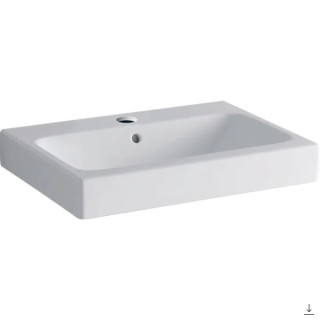 Waschtisch rechteckig 120x48,5cm mit zwei Löchern  Geberit iCon, weiß