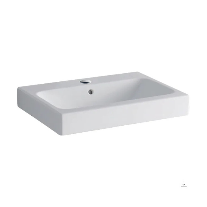 Waschtisch rechteckig 120x48,5cm mit zwei Löchern  Geberit iCon, weiß