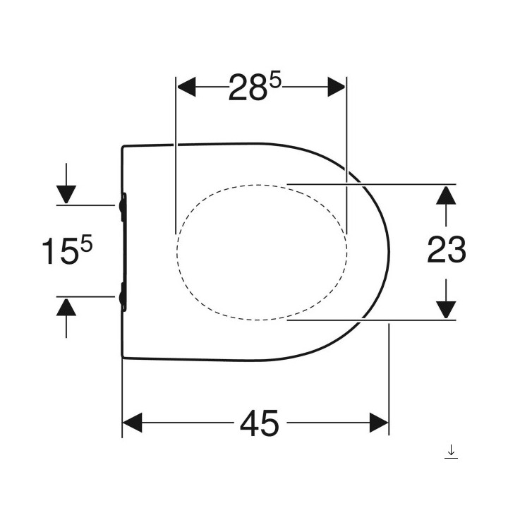 Sitz  WC-  Geberit iCon,  weiß