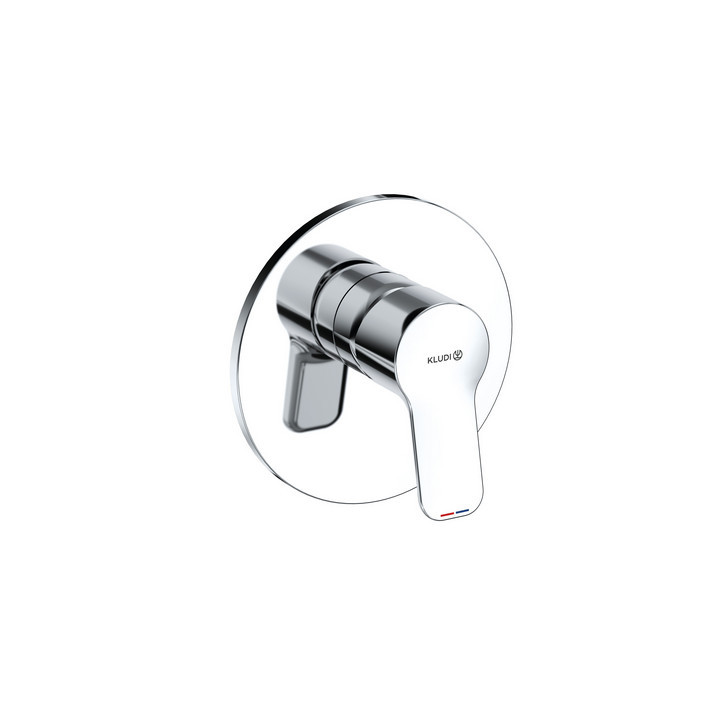 Armatur für die Wanne und die Brause Unterputz , Kludi Pure&Solid, Chrom