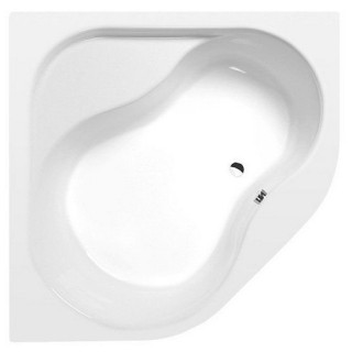 Asymmetrische badewanne 170x80x46cm Polysan Tigra, rechts, weiß
