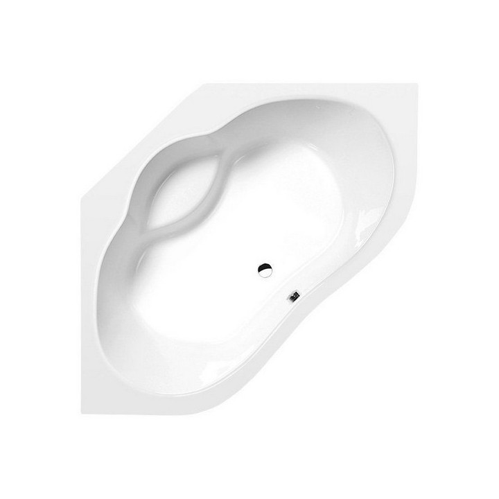 Eck-badewanne 152x152x54cm Polysan Edera, weiß