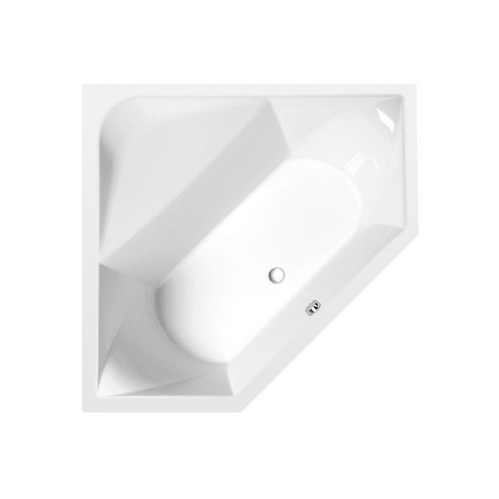 Asymmetrische badewanne 170x100x43cm Polysan NAOS R, rechts, weiß