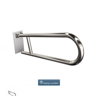 Halter halbrund uchylny z płytą 60cm, Andex, rostfreier Stahl poliert