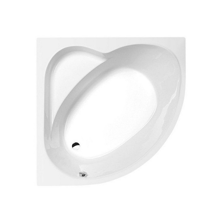 Asymmetrische badewanne 180x100x43cm Polysan NAOS R, rechts,  weiß