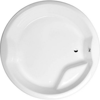 Badewanne narona 130x130x43cm Polysan SIRIUS,  weiß