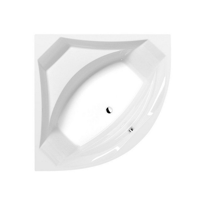 Eck-badewanne 150x150x49cm Polysan ROSANA,  weiß