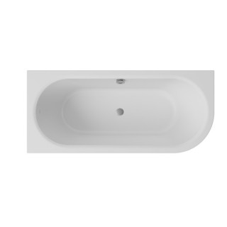 Badewanne rechteckig Besco Shea, 160x70cm, Acryl-, weiß