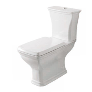 Becken wc stehend z uniwersalnym odpływem ArtCeram Civitas, 36x54cm, weiß Glanz