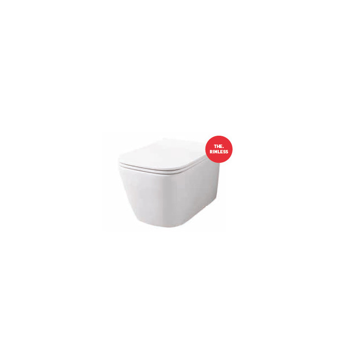 Becken WC hängend ArtCeram A16 Mini 36x45 cm, Rimless weiß
