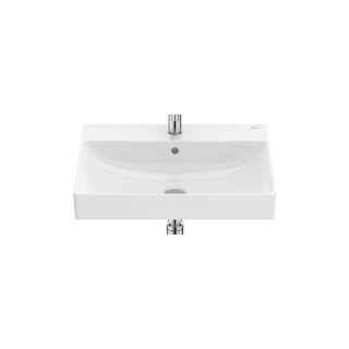 Waschtisch zur Wandmontage klein 50cm Roca ONA  Compacto FINECERAMIC® , mit Hahnloch, Weiß