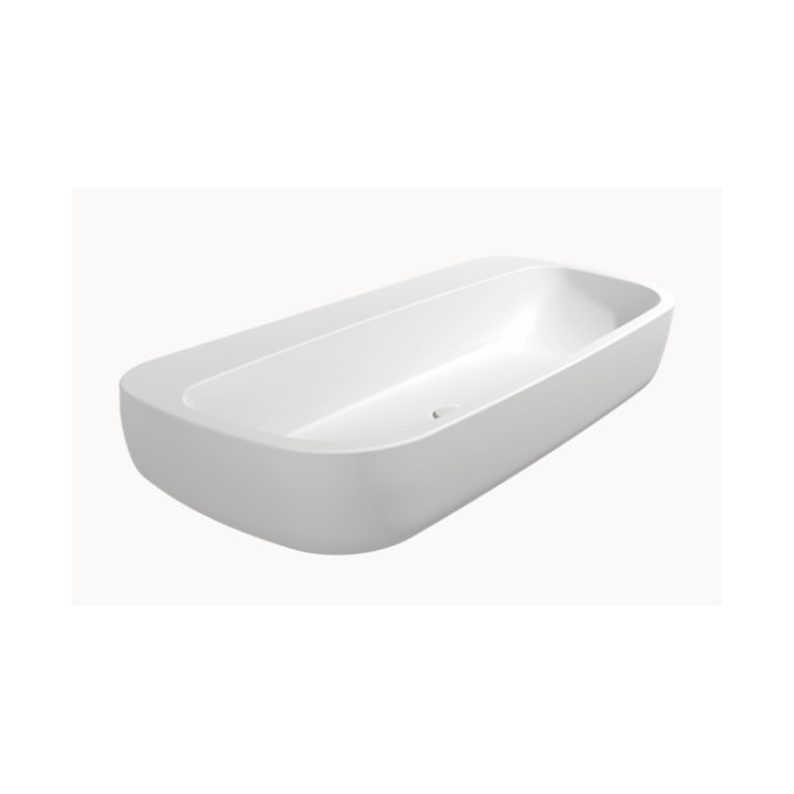 Aufsatzwaschtisch Flaminia Mono 100x48x18,5cm, weiß matt 