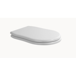 Sitz mit Deckel WC Flaminia Efi 47 x 35 x 5 cm, drewno/poliester, weiß Glanz, Scharniere złocone- sanitbuy.pl