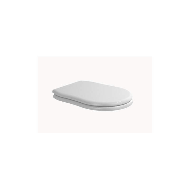 Sitz WC Flaminia Efi 47 x 35 x 5 cm, drewno/poliester, weiß Glanz, Scharniere verchromt- sanitbuy.pl