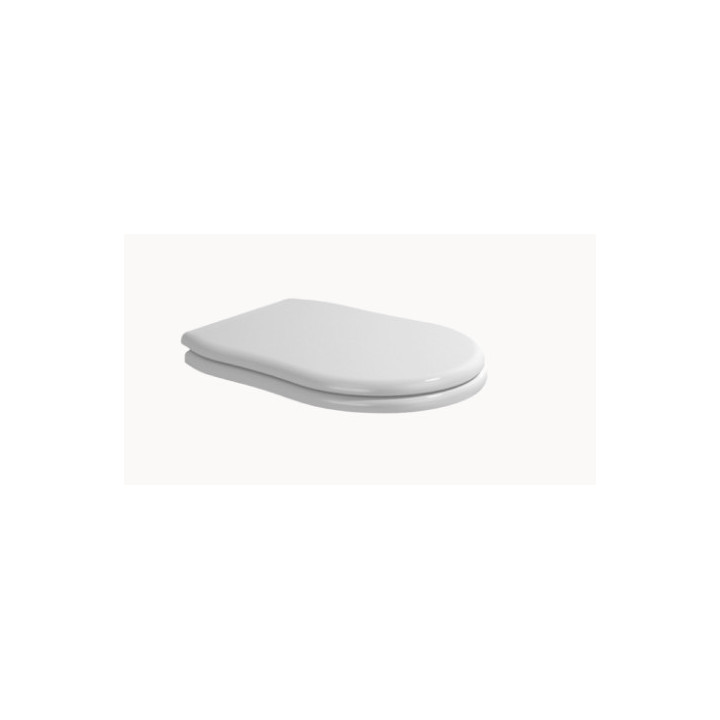 Sitz WC Flaminia Efi 47 x 35 x 5 cm, drewno/poliester, weiß Glanz, Scharniere verchromt- sanitbuy.pl