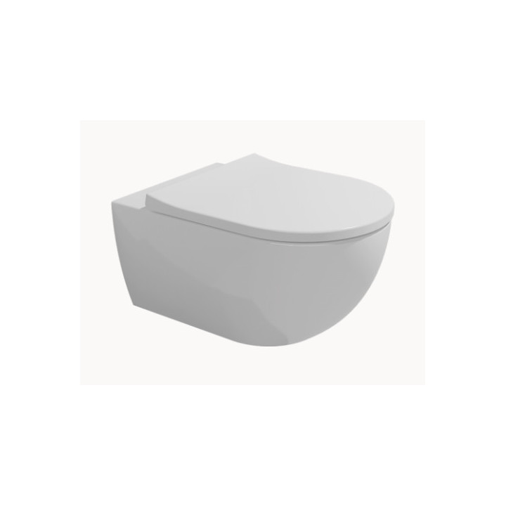 Becken WC hängend + WC-Sitz mit Softclosing Flaminia APP weiß, 54 x 36 cm, ohne Beschichtung- sanitbuy.pl
