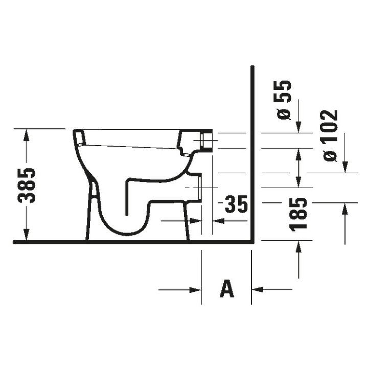 Miska Duravit D-Code stojąca 350x480 mm z półką- sanitbuy.pl