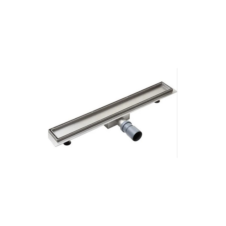 Ablaufrinne 80cm, Laveo Plado, rostfreier Stahl