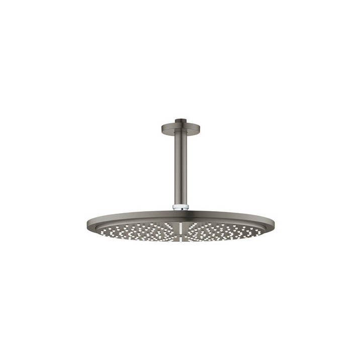 Kopfbrause z przepustem stropowym 142mm 1 strumień, Grohe Cosmopolitan 310 Rainshower, brushed hard graphite 