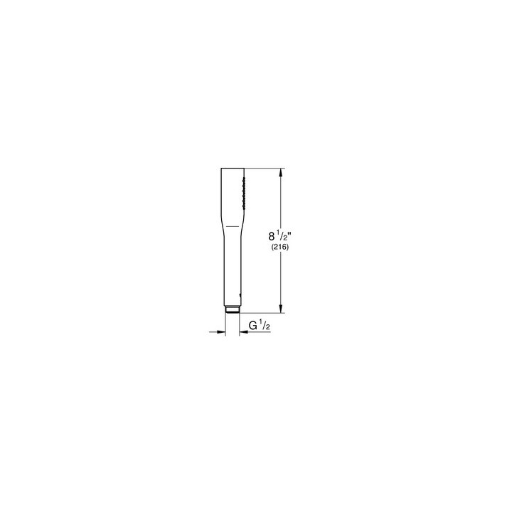 Jednostrumieniowy Dusche ręczny, Grohe Euphoria Cosmopolitan, phantom black