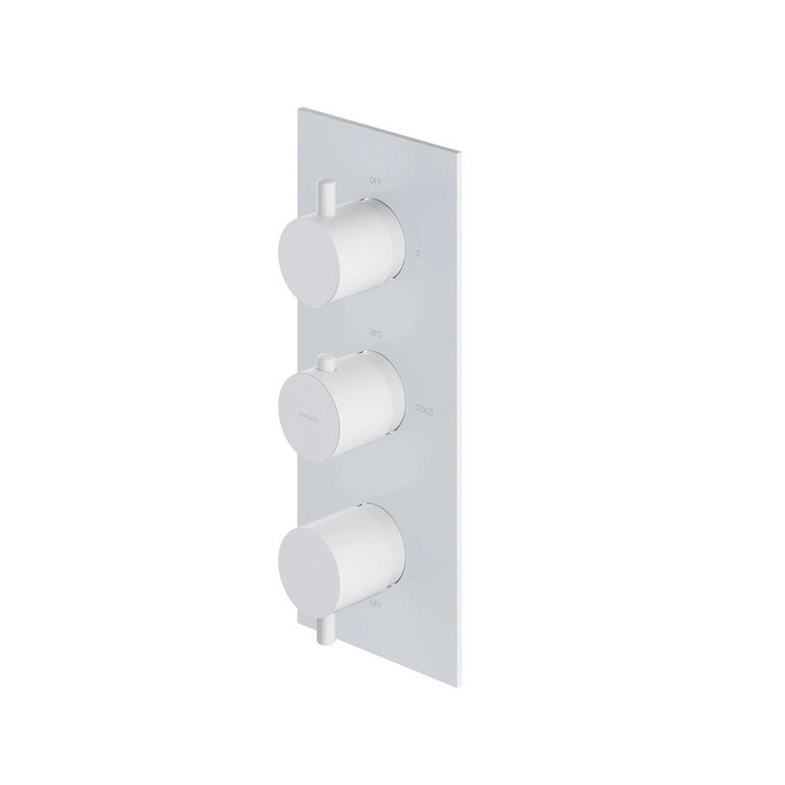 Thermostatisch Armatur prysznicowo-Badewannen- 3-wyjściowa Unterputz, element Aufputz-, Omnires Y - Grafit 