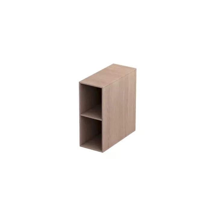 Schrank niedrig boczna mit Korb 40cm, Oristo Skagen, weiß matt