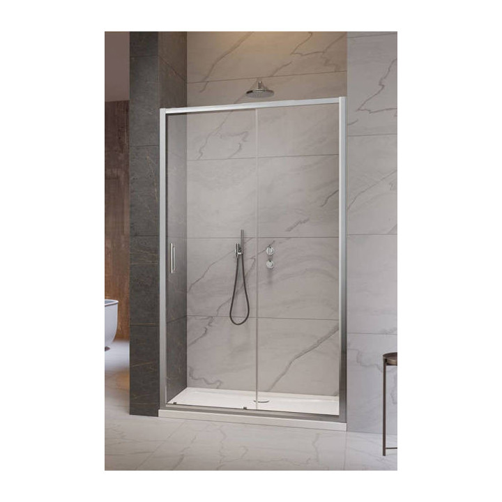 Tür Dusch- für die Nische Radaway Premium Plus DWJ 120, uniwersalne, 1175-1215mm, Glas fabric, profil Chrom