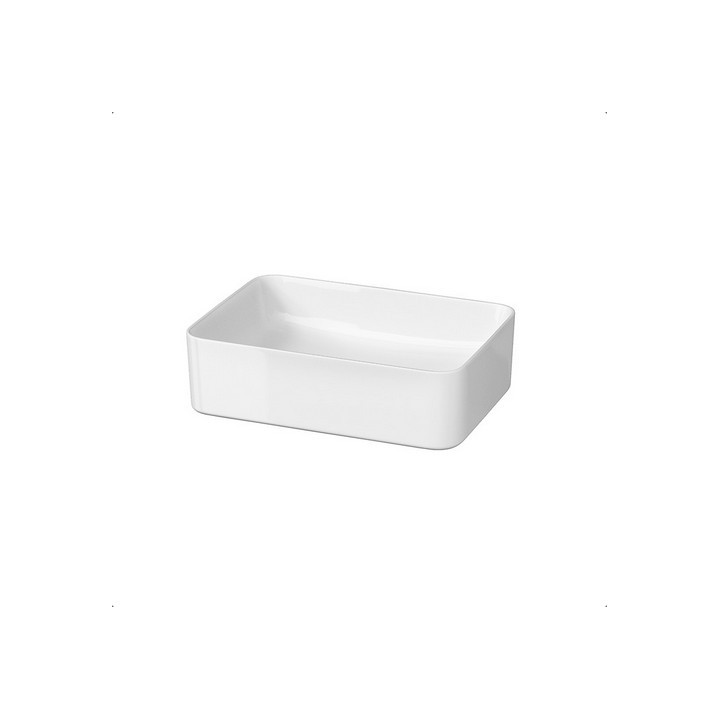 Aufsatzwaschtisch rechteckig 50x34,5cm , Cersanit Crea, weiß