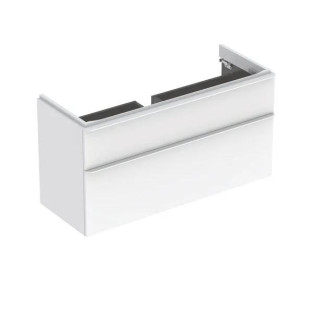 Hängeschrank Unterbau- Geberit Smyle Square 73,4 cm, mit zwei Schubladen - grey sand