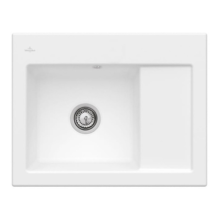 Zlewozmywak Keramik nablatowy Villeroy & Boch Subway 45 65x51 cm CeramicPlus - Stone White