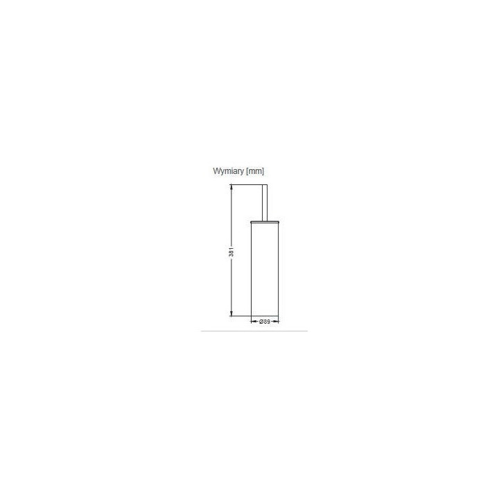 Bürste WC Stella Classic freistehend hoch, Chrom