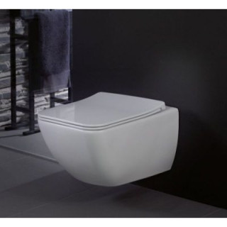 Villeroy & Boch Venticello Combi-Pack Becken WC hängend bez kołnierza mit WC-Sitz mit Softclosing Weiss Alpin 