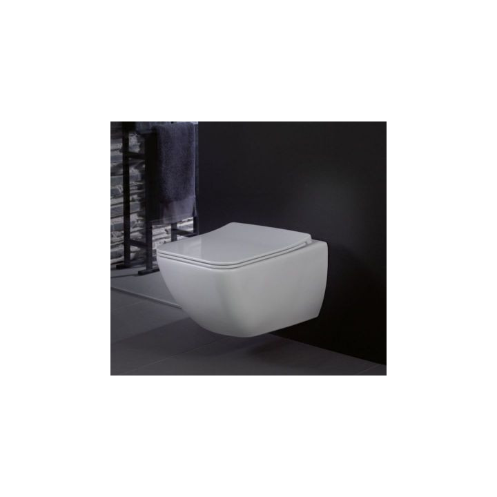 Villeroy & Boch Venticello Combi-Pack Becken WC hängend bez kołnierza mit WC-Sitz mit Softclosing Weiss Alpin 
