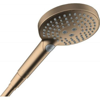 Brausekopf 120 3 jet PowderRain, Hansgrohe Raindance Select S - Golden Optyczny Poliert