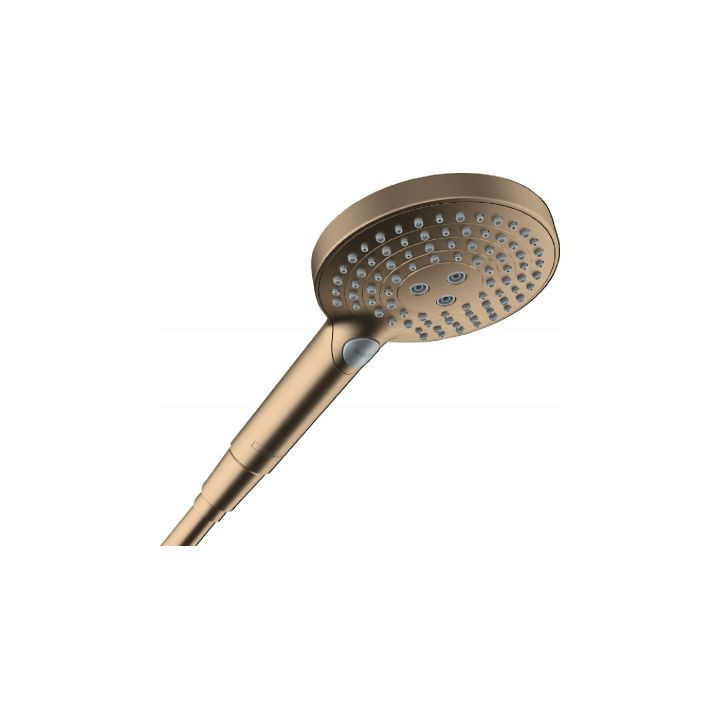 Brausekopf 120 3 jet PowderRain, Hansgrohe Raindance Select S - Golden Optyczny Poliert