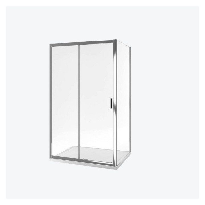 Wand Walk In Excellent Fabrika 120x200 cm, schwarz