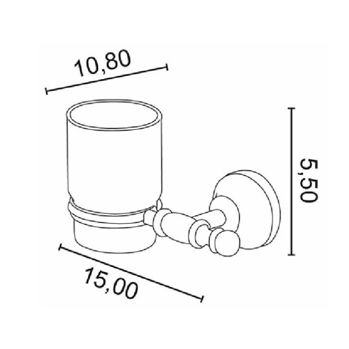 Seifenschale Glas- Allpe Perla - bronzo