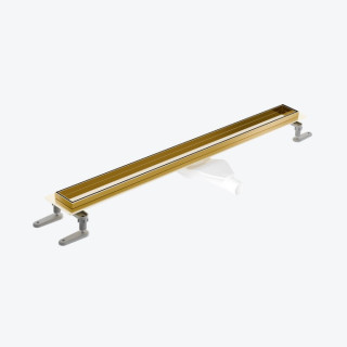 Ablaufrinne Excellent Stilio, 60 cm mit Flansch Rost dekoracyjny - golden Glanz