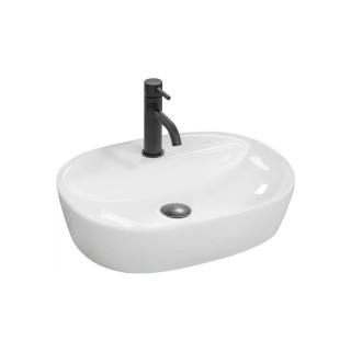Waschtisch Rea Carina, Aufsatz 50x38,5x12 cm, mit Anschluss na baterie - weiß
