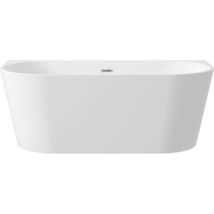 Badewanne Acryl- Deante Silia 160x75 cm Eck-/freistehend links - weiß