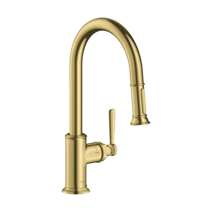 Einhebel- Küchenarmatur 160, metalowa herausziehbarer Auslauf, 2jet, sBox, Hansgrohe Zesis M33 - Schwarz Matt