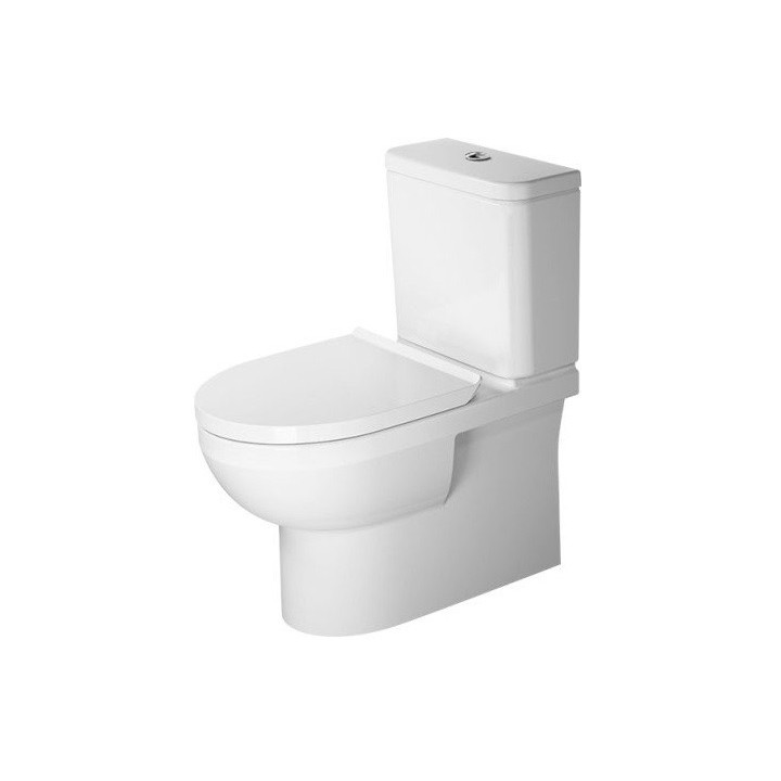 Becken Toiletten- hängend Compact Duravit Rimless DuraStyle - weiß mit Schicht WonderGliss