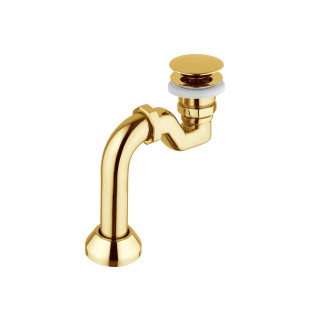 Ablaufgarnitur wannowy Besco Retro Otylia klik-klak z Überlauf golden 