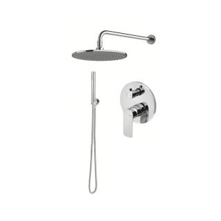 Dusch-set Vema Timea, Unterputz, 2 wyjścia wody, Kopfbrause 20cm, Chrom