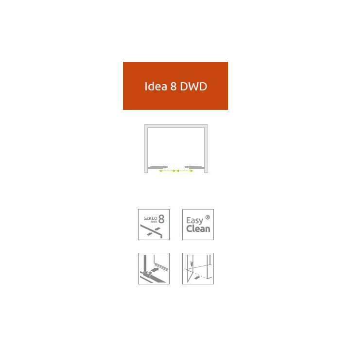 Radaway Arta KDD B Kabine 80x80cm Glas transparent- sanitbuy.pl