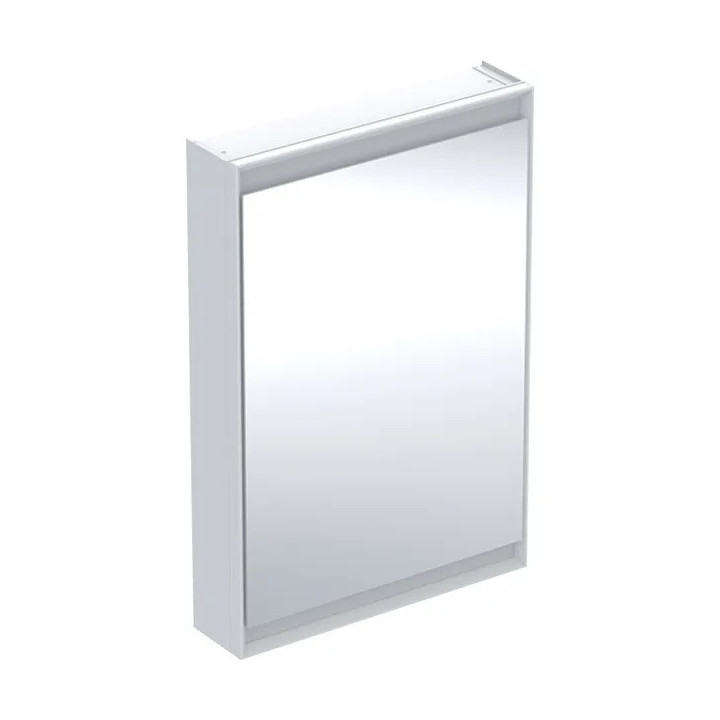 Spiegelschrank z ComfortLight i dwojgiem Tür, montaż Aufputz-, Höhe 90 cm, Geberit ONE - Aluminium anodyzowane  