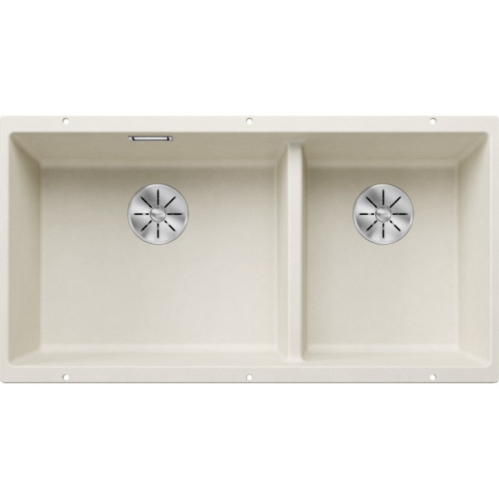 Zlewozmywak Blanco Subline 480/320-U Siligranit PuraDur 85,5x40cm 2 kom ohne Stöpsel, tartufo