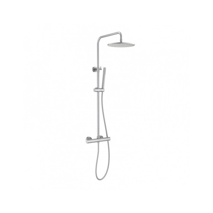 Dusch-set Blue Water Boston Unterputz mit Kopfbrause okrągłą 25 cm und Dusche - nikiel